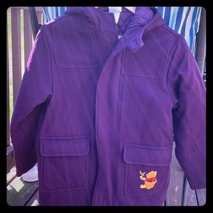Girls large Winnie the Pooh and piglet Disney coat